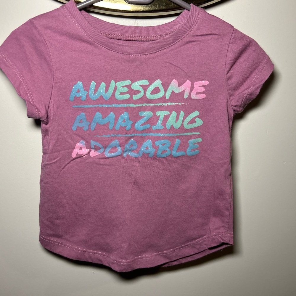 5 For $30 Falls Creek Pink Tee with Colorful Text